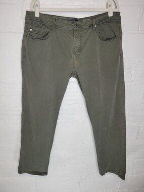 Liverpool Men's Size 40 x 30 Pants Relaxed Straight Green
